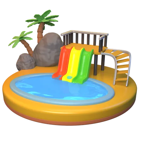 Wasserpark  3D Icon