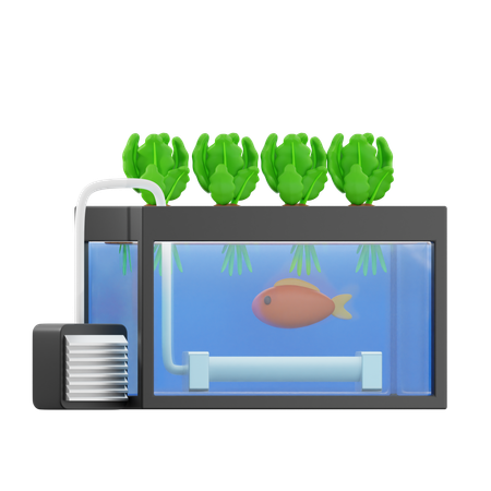 Aquaponic  3D Icon