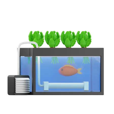 Aquaponic  3D Icon