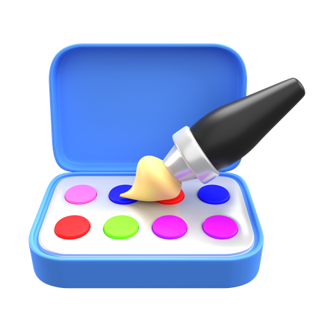 Aquarela  3D Icon