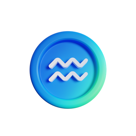 Aquarius  3D Icon