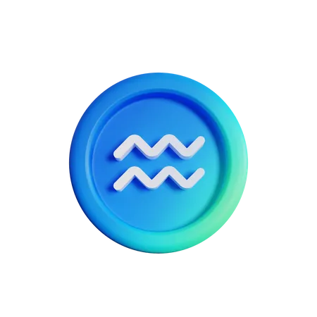 Aquarius  3D Icon