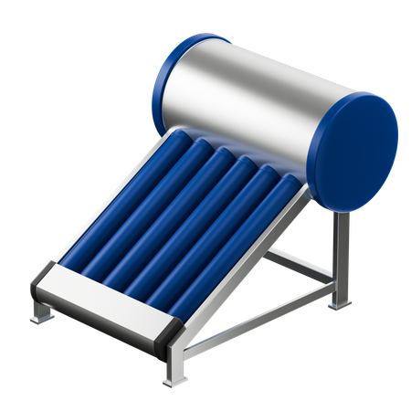 Aquecedor solar de água  3D Icon