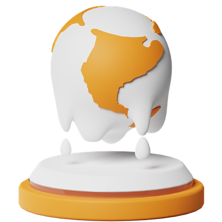 Aquecimento global  3D Icon