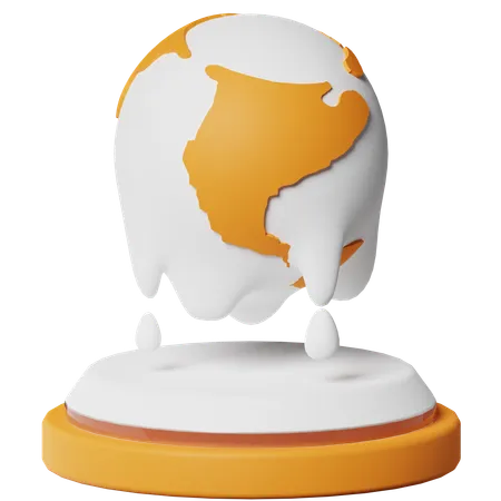 Aquecimento global  3D Icon