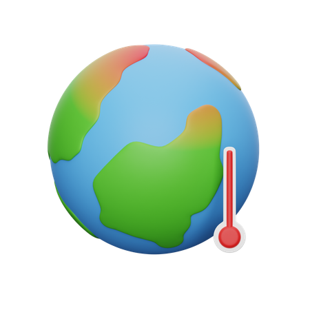 Aquecimento global  3D Icon