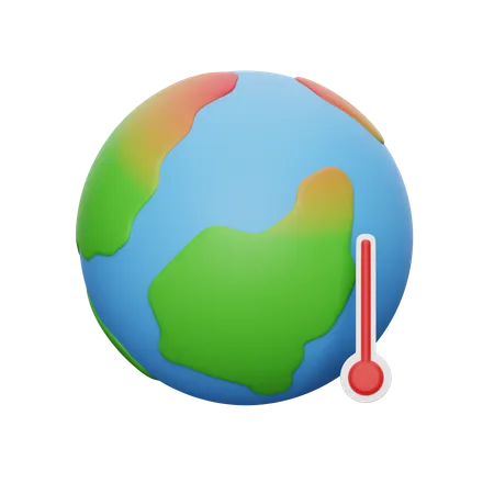 Aquecimento global  3D Icon