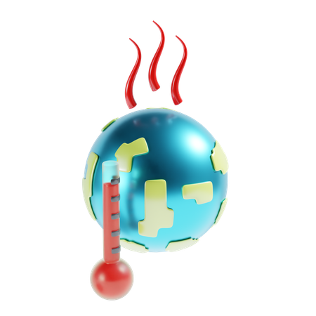 Aquecimento global  3D Icon