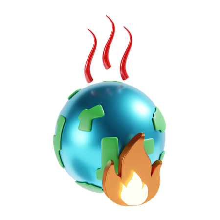 Aquecimento global  3D Icon