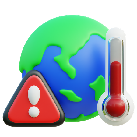 Aquecimento global  3D Icon