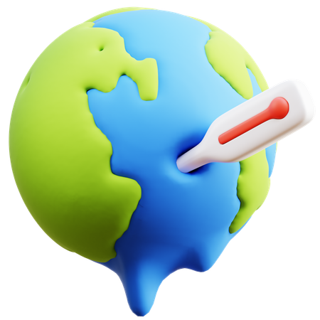 Aquecimento global  3D Icon