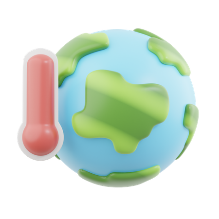 Aquecimento global  3D Icon