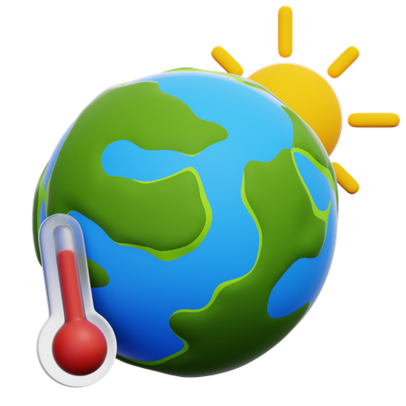 Aquecimento global  3D Icon