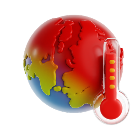 Aquecimento global  3D Icon