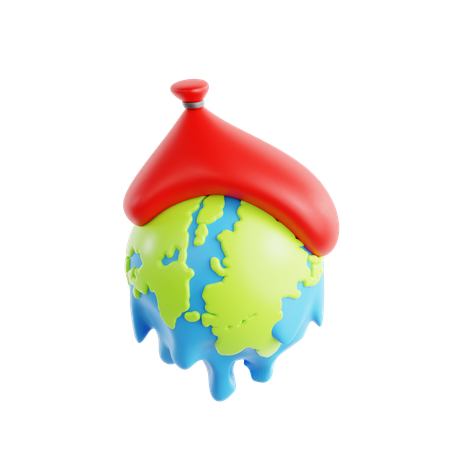 Aquecimento global  3D Icon