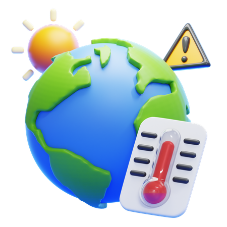 Aquecimento global  3D Icon