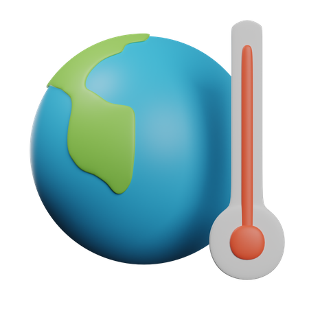 Aquecimento global  3D Icon