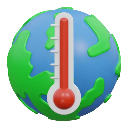 Aquecimento global  3D Icon