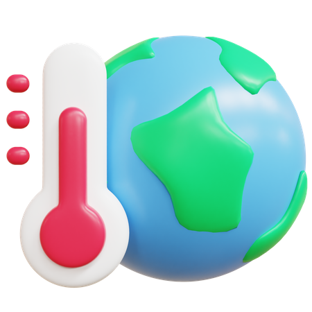 Aquecimento global  3D Icon