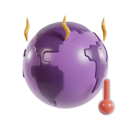 Aquecimento global  3D Icon