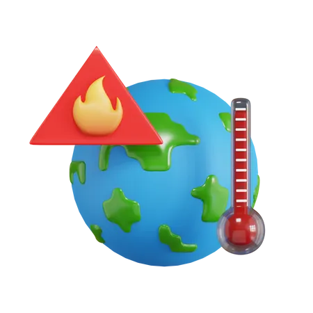 Aquecimento global  3D Icon