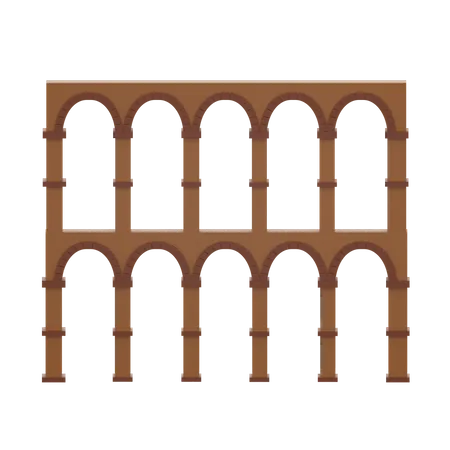 Aqueduct Of Segovia  3D Icon