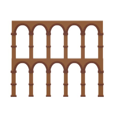 Aqueduct Of Segovia  3D Icon