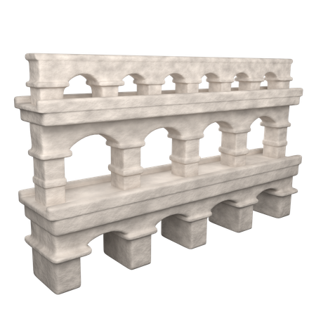 Aqueduto romano  3D Icon