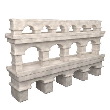 Aqueduto romano  3D Icon