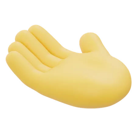 Aquí tienes el gesto de la mano.  3D Icon