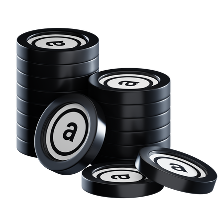Ar Coin Stacks  3D Icon