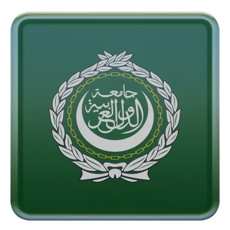 Arab League Flag  3D Illustration