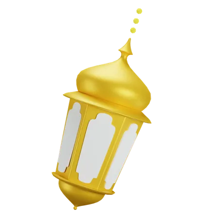 Lanterne dorée islamique arabe  3D Icon