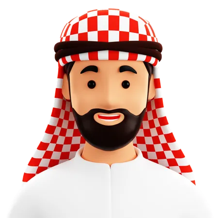 Mâle arabe  3D Icon