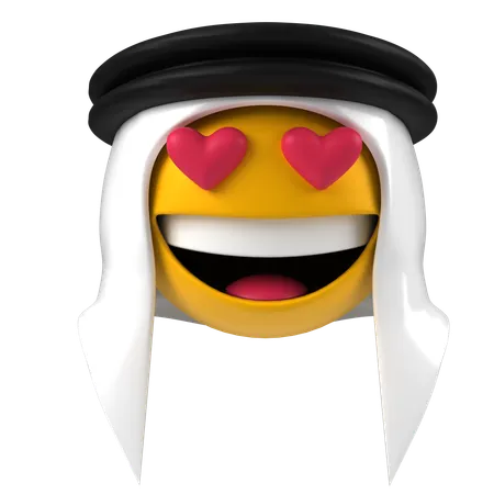 Smiley árabe  3D Icon