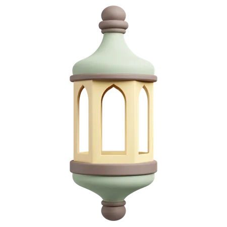 Arabian Lantern 3D Illustration