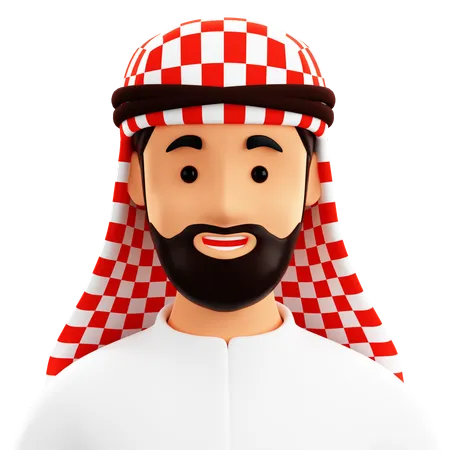 Arabian Male  3D Icon