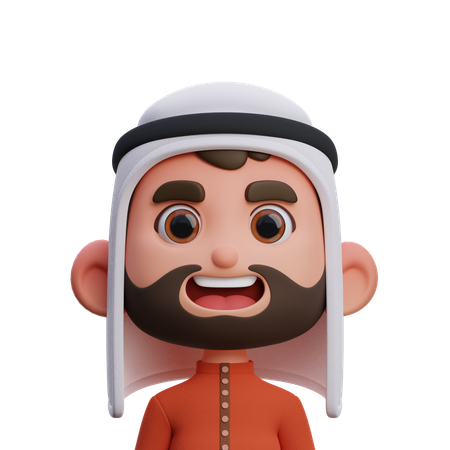 Arabian Man  3D Icon