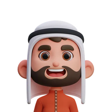 Arabian Man  3D Icon