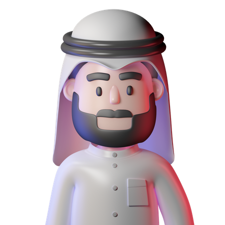 Arabian Man 3D Icon