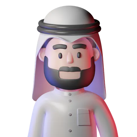 Arabian Man 3D Icon