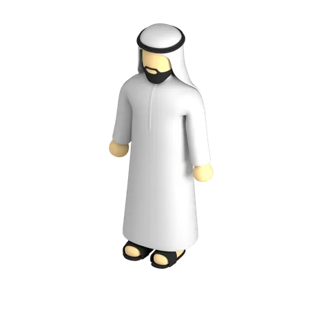 Arabian Man  3D Illustration