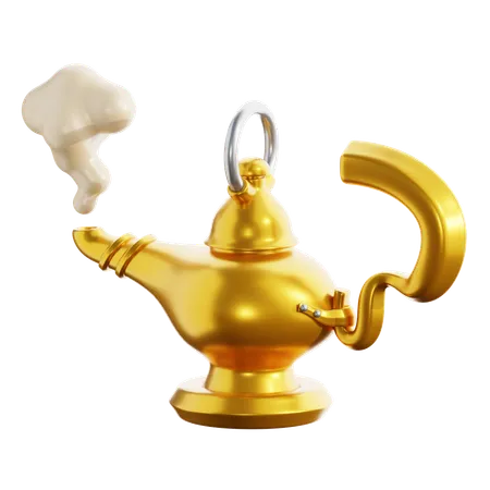 Arabian Oil Lamp  3D Icon