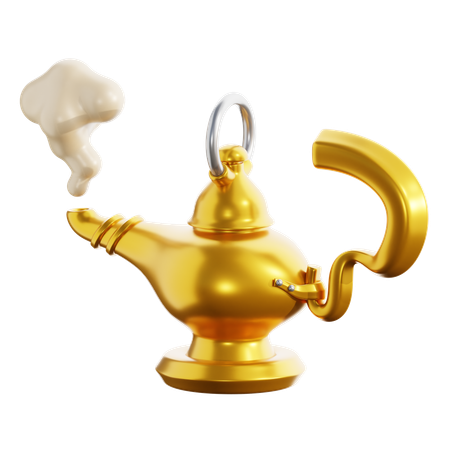 Arabian Oil Lamp  3D Icon