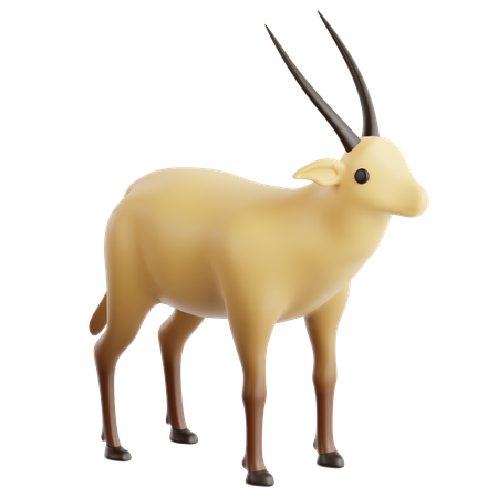 Arabian Oryx  3D Icon