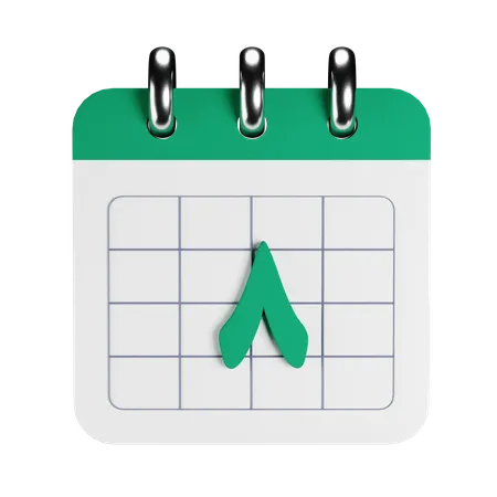 Arabic Calendar  3D Icon