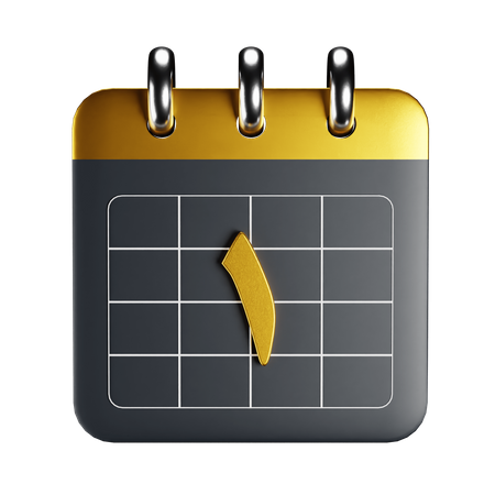 Arabic Calendar  3D Icon