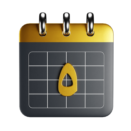 Arabic Calendar  3D Icon