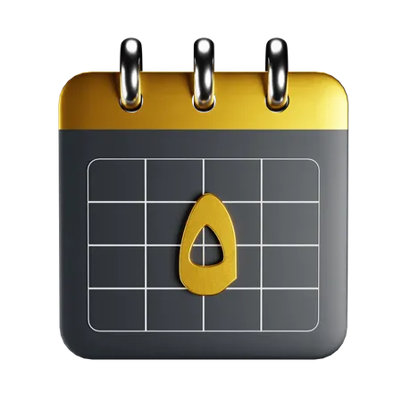 Arabic Calendar  3D Icon