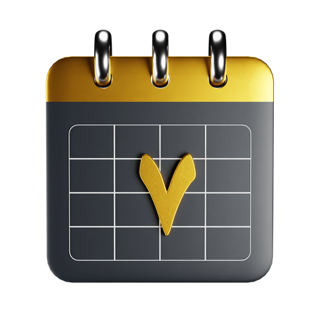 Arabic Calendar  3D Icon